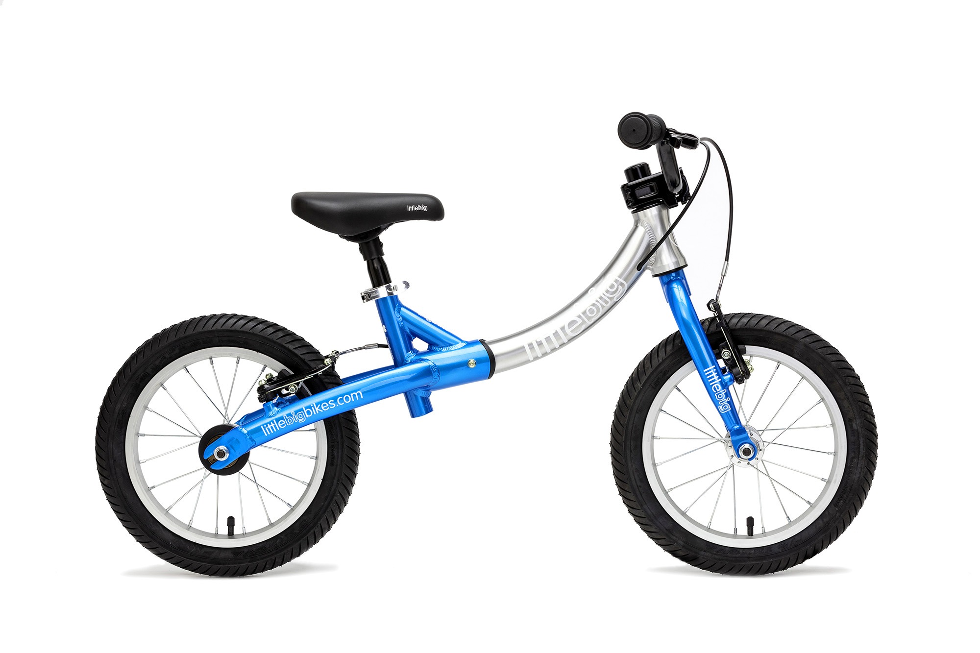 Blue Balance Bike with Pedals Option - LittleBig Big Balance Bike Blue SiDe