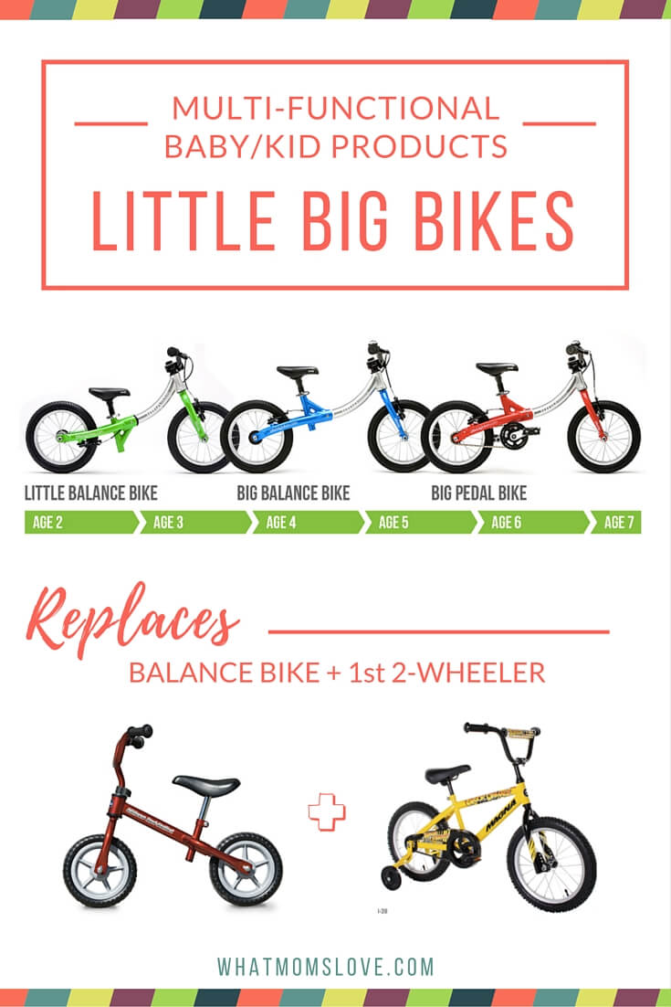 What Moms Love - LittleBig balance bike to pedal bike convertible